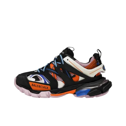 Balenciaga Track 1,0 Low Топ Толстоподошвенные кроссовки Женские Черный Оранжевый Розовый
