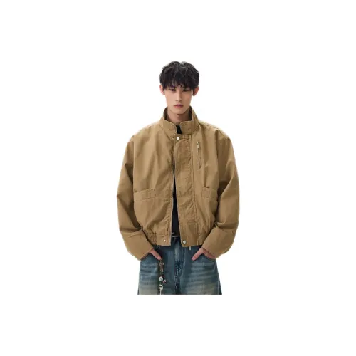 Wooden Rabbit Рабочий стиль 100% хлопок Промытый Barnes Позиционирование стиля Harrington Куртка Мужская