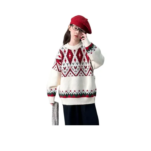 LANCAIHE Жаккард Свитер Kids Свитеры