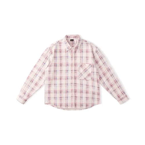 HOME PANDA Светло-розовые унисекс рубашки