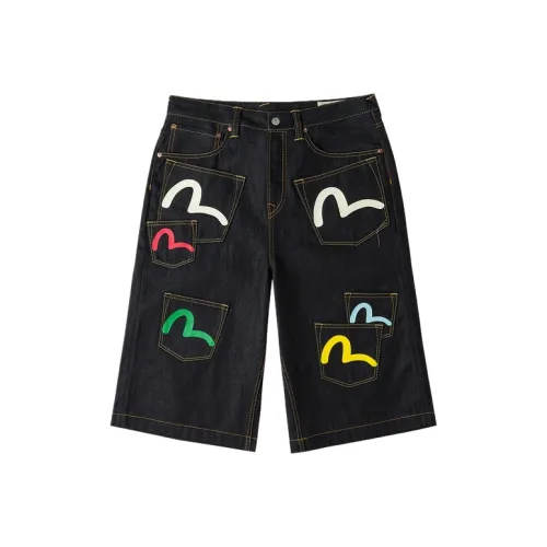 EVISU 2025 Fall Джинсовые шорты Мужской