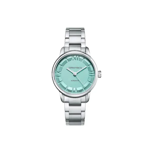 TIFFANY & CO. Часы С Автоподзаводом 34 Мм Корпус Из Нержавеющей Стали Опаловый Циферблат Цвета Tiffany Blue®