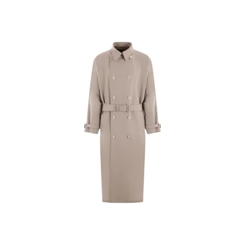 PRADA Серый Мужской Тренч