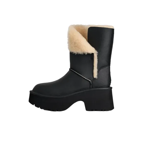 UGG Classic Novelty Esmee Теплые Снеботуфли Женские Черные