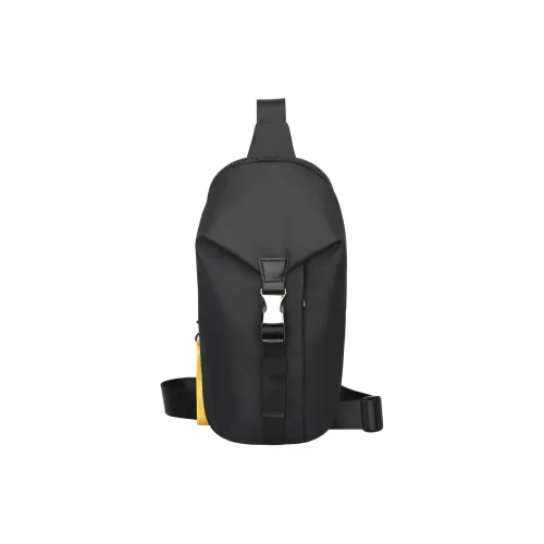 BOPAI Ткань Sling Сумка Стандартная Мужская Черная