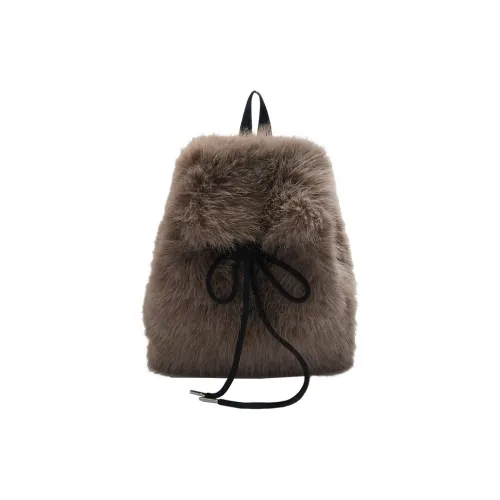 Meow In The Grass Плюшевый Рюкзак Женские Умбра Хаки Серый Синий Черный