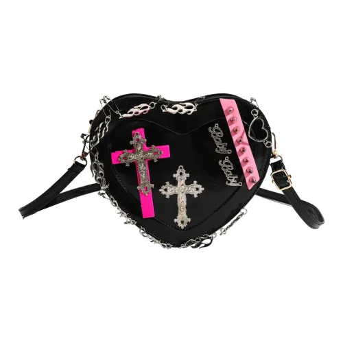 NOMK ПУ (полиуретан) Сумка через плечо Стандартная Женская Черная