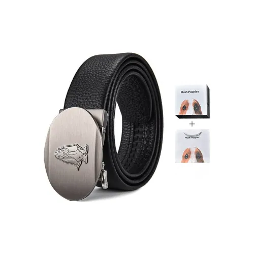 Hush Puppies Ремни из коровьей кожи Мужской Черный Ширина 3,5 см