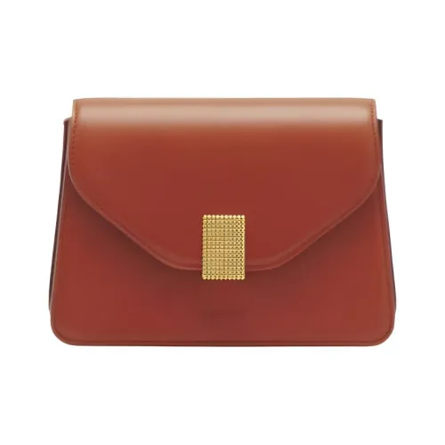 Lanvin Телячья кожа Одно плечо Через плечо Клатч Стандартный Женский Коричневый