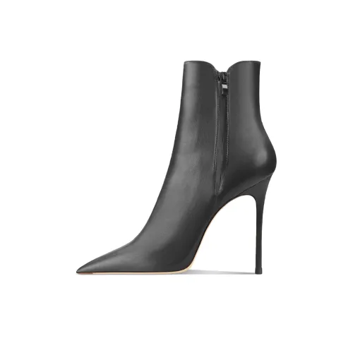 Siwei Осенние и зимние узкие каблуки супер высокие каблуки женские универсальные с заостренным носом телесного цвета ботинки