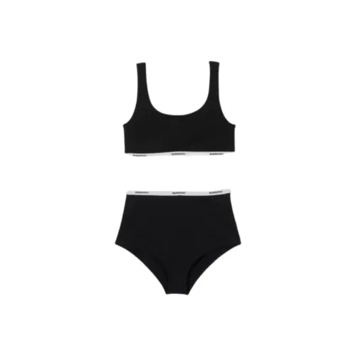 Burberry SS22 Двухкомпонентный купальник женский черный
