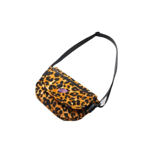 OFFWINTER Холст Курьерская Сумка Плечевая Сумка Маленькая Унисекс Леопардовый Принт Многоцветный
