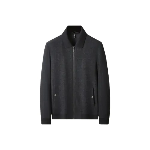 BAISHENGHU Черный Серый Цвет Мужские Куртки