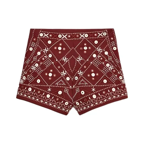 ZARA Earth Тон Женские Повседневные Шорты