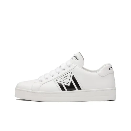 PRADA Низкий Топ Стильные Скейтбординги Женские Белые