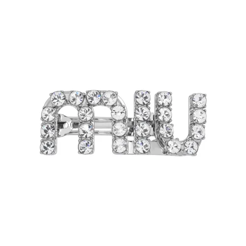 MIU MIU Металл Заколки для волос Женские Серебряные