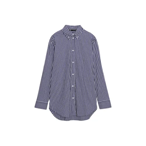 ZARA Синие Белые Женские Рубашки