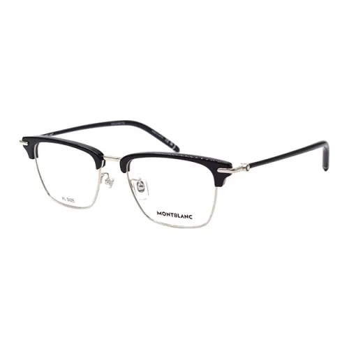 MONTBLANC Пластина And Металл Оправа «брови» OPTICAL Очки Мужской Черный Серебряный