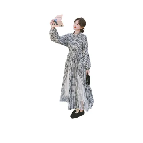 MEXICAN Длинное платье с длинными рукавами женское