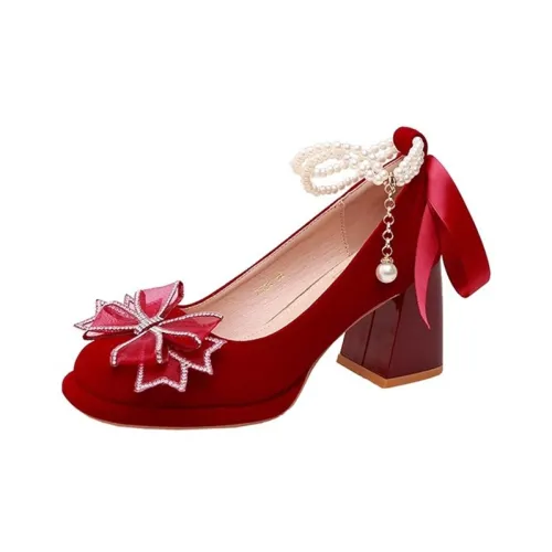 Feo Dvke Грубый каблук Высокие каблуки Женские Набор в подарочной коробке