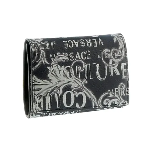 VERSACE JEANS Кожа Держатель для карт Держатель для карт Мужской Черный Белый