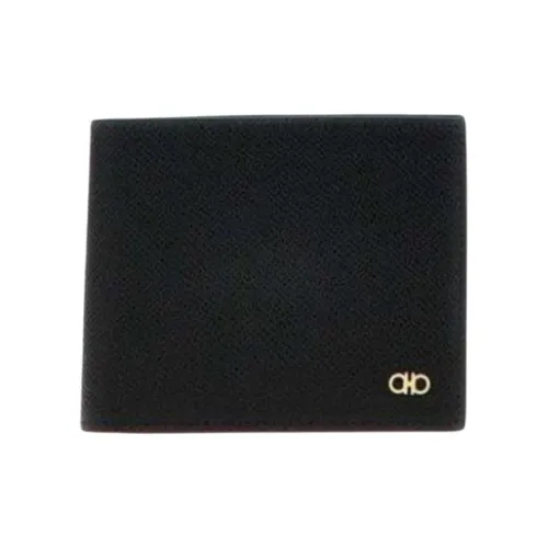 FERRAGAMO GANCINI Телячья кожа Одежда Наборы Держатель для карт кошелек Стандартный Мужской Черный