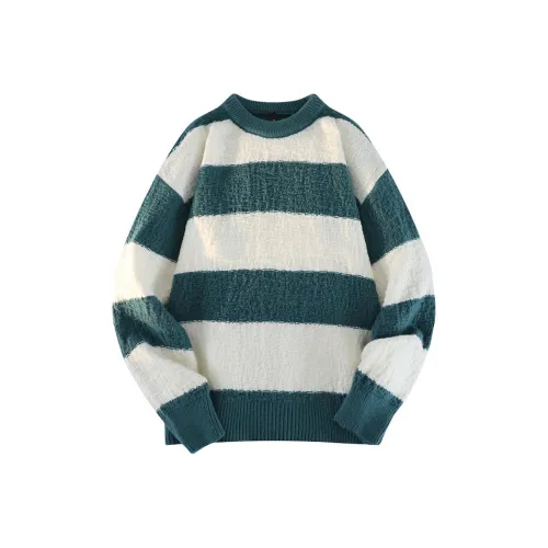 CariteSport Бизнес Повседневный Стиль Полосы Свитер Трикотаж Мужской