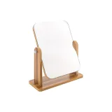 Большое деревянное зеркальце для макияжа