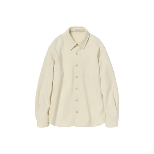 Auralee FW25 HOMESPUN Твид Рубашка BLOUSON Рубашка Женская