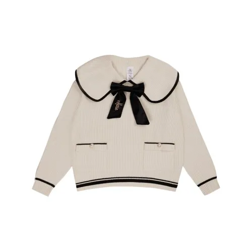 Disney x Disney Store White Gold Party Collection Мари Кошка Трикотажная ткань Свитер Мерч по IP