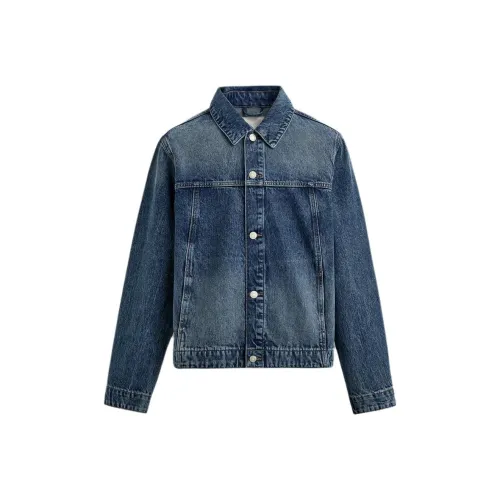 ZARA Blue Men's Denim Jackets ZARA Синий Мужские Джинсовые Куртки