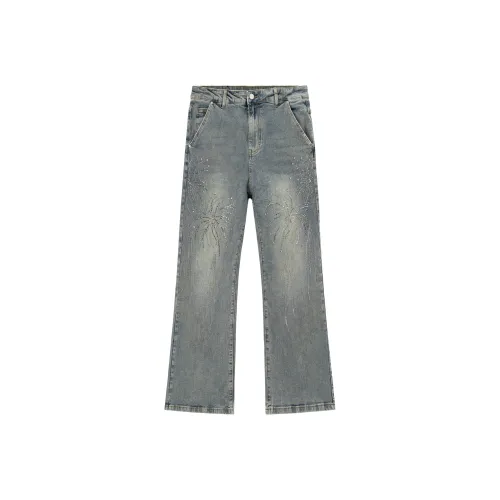 XINYINSU Blue Unisex Jeans XINYINSU Синий Унисекс Джинсы