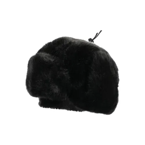 KANGOL Шапка-ушанка из синтетической шерсти Унисекс Черная