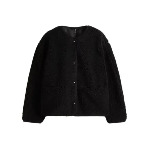 H M Черные Женские Бархатные Куртки