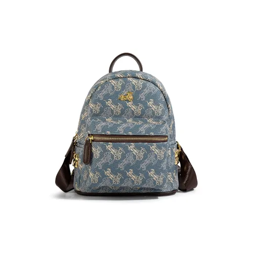 CentarlKatty Полиуретан Синтетическая кожа Рюкзак Обычный Унисекс Carriage Синий Кофе