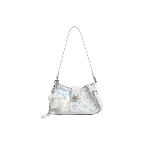 DIFFERENT FACES ПУ (полиуретан) Сумка Сумка через плечо Стандартная Женская Церулеан