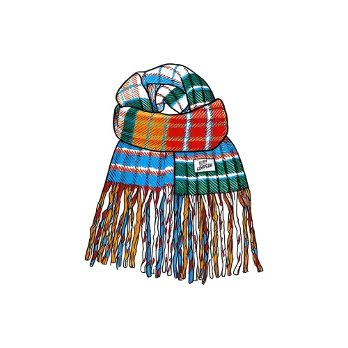 The Simpsons Полиэстеровые трикотажные шарфы Унисекс