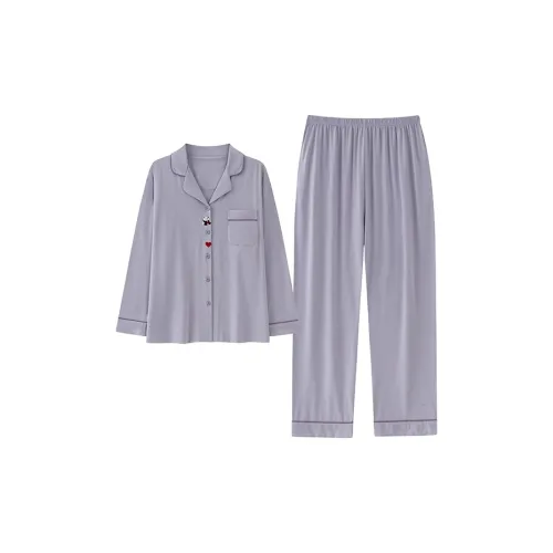 QINJING Фиолетовый Женские Пижамные Комплекты