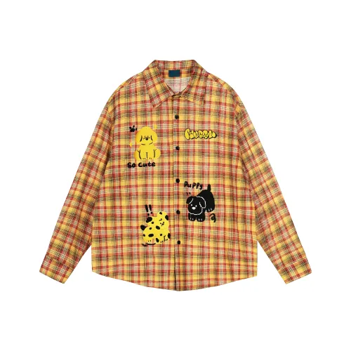 51XXHA Желтый Унисекс Рубашки