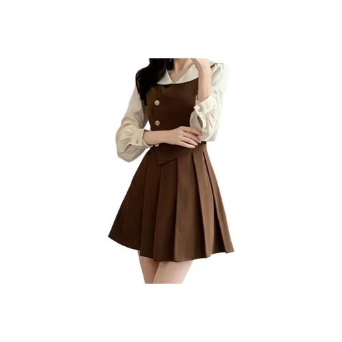 STYUW Длинное платье с длинным рукавом женское