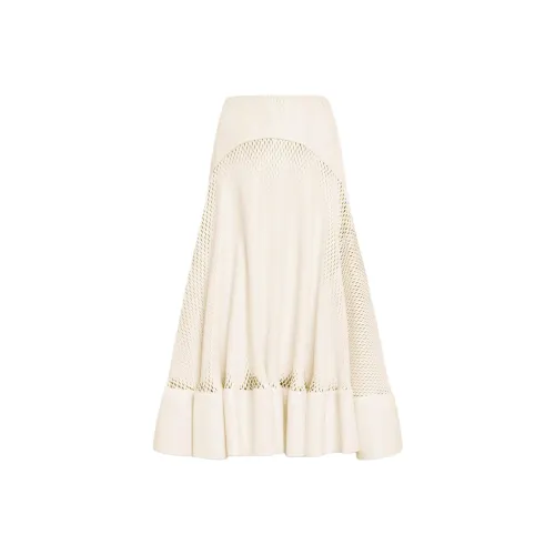 Alaia FW25 Кожа Длинная Юбка Женская