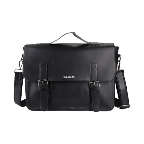 Mulinsen ПУ (полиуретан) с полиэстером курьерская сумка сумка стандартная мужская черная