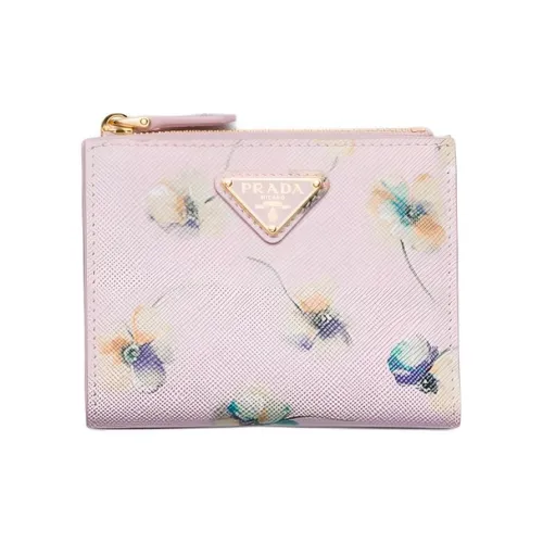 PRADA Saffiano Коровья кожа Кошелек Женские Розовый