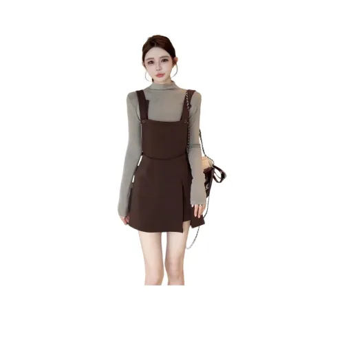 STYUW Длинное платье с длинным рукавом женское