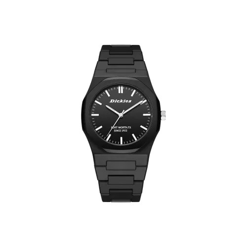 Dickies Кварцевые часы пластиковый ремешок черный циферблат унисекс
