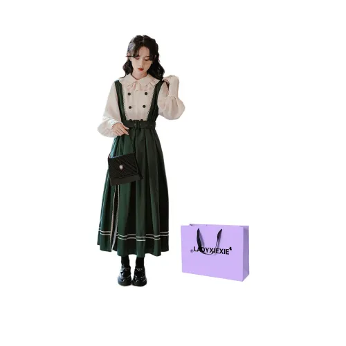 LADYXIEXIE Длинное платье с длинными рукавами женское