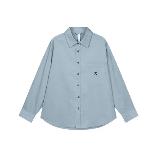 ACMEITEM Рубашка Спущенное плечо Свободный крой Топ Унисекс