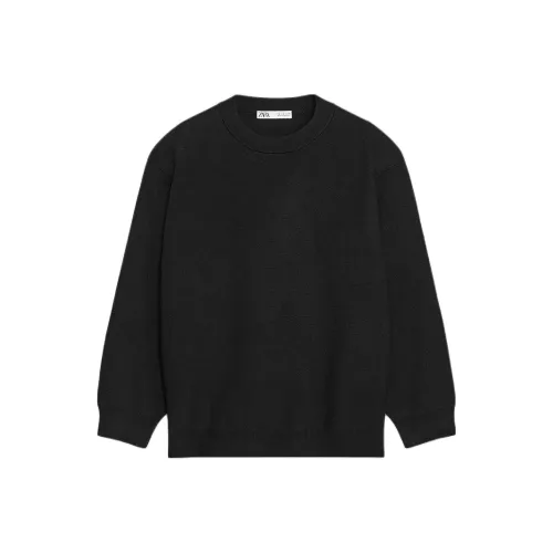 ZARA Черные Женские Свитшоты