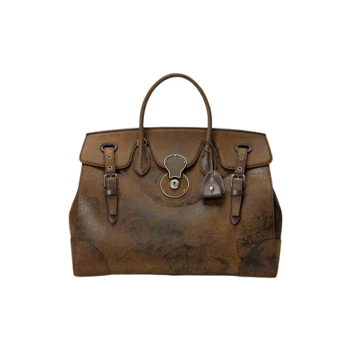 Polo Ralph Lauren Soft Ricky Хлопок с Вискозой Эластичное Волокно Одно Плечо Сумка Женская Мускатный Орех