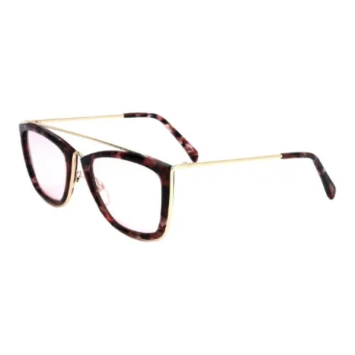 EMILIO PUCCI Металл Aviator Оправы для очков Женские Tortoise Shell